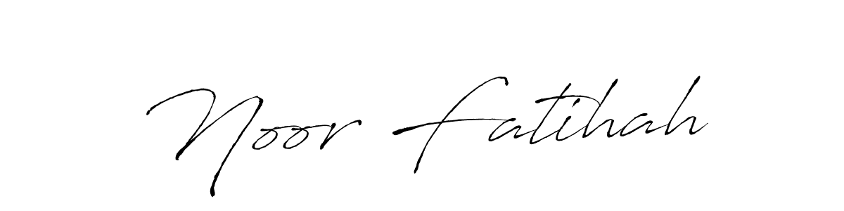 You should practise on your own different ways (Antro_Vectra) to write your name (Noor Fatihah) in signature. don't let someone else do it for you. Noor Fatihah signature style 6 images and pictures png