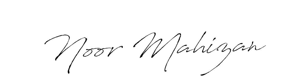 You should practise on your own different ways (Antro_Vectra) to write your name (Noor Mahizan) in signature. don't let someone else do it for you. Noor Mahizan signature style 6 images and pictures png