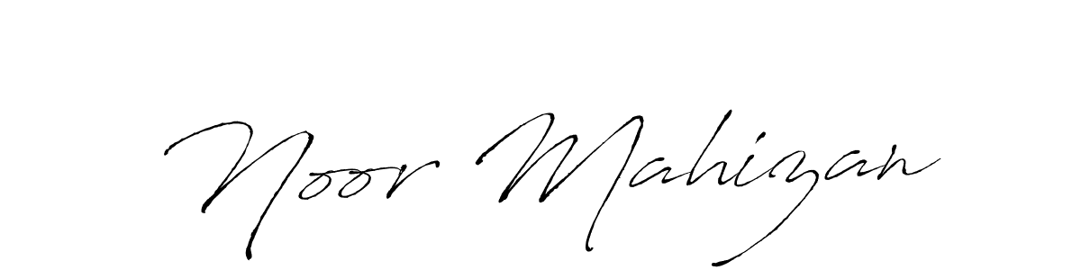 You should practise on your own different ways (Antro_Vectra) to write your name (Noor Mahizan) in signature. don't let someone else do it for you. Noor Mahizan signature style 6 images and pictures png