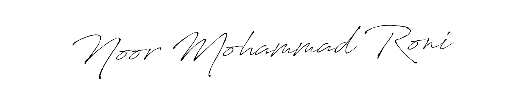 It looks lik you need a new signature style for name Noor Mohammad Roni. Design unique handwritten (Antro_Vectra) signature with our free signature maker in just a few clicks. Noor Mohammad Roni signature style 6 images and pictures png