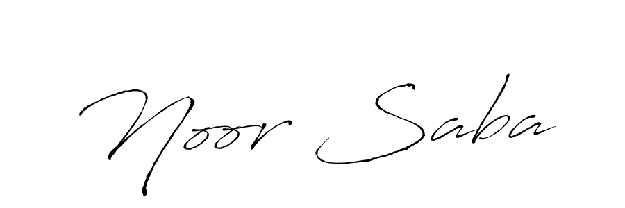Make a beautiful signature design for name Noor Saba. With this signature (Antro_Vectra) style, you can create a handwritten signature for free. Noor Saba signature style 6 images and pictures png