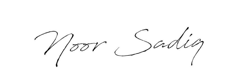 It looks lik you need a new signature style for name Noor Sadiq. Design unique handwritten (Antro_Vectra) signature with our free signature maker in just a few clicks. Noor Sadiq signature style 6 images and pictures png