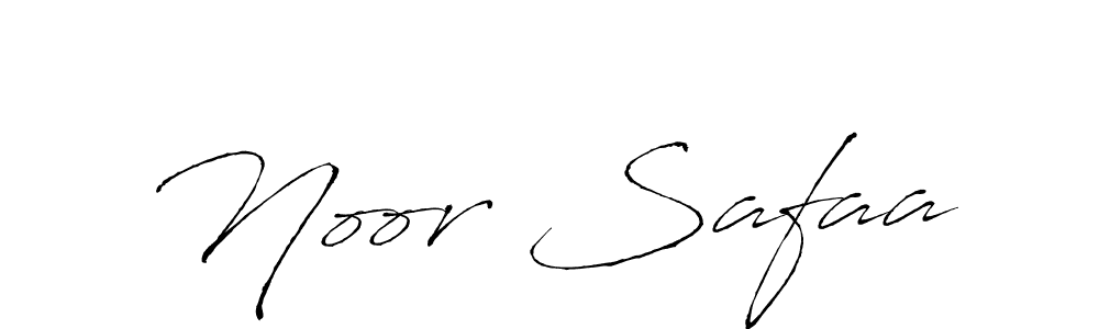 Make a beautiful signature design for name Noor Safaa. With this signature (Antro_Vectra) style, you can create a handwritten signature for free. Noor Safaa signature style 6 images and pictures png