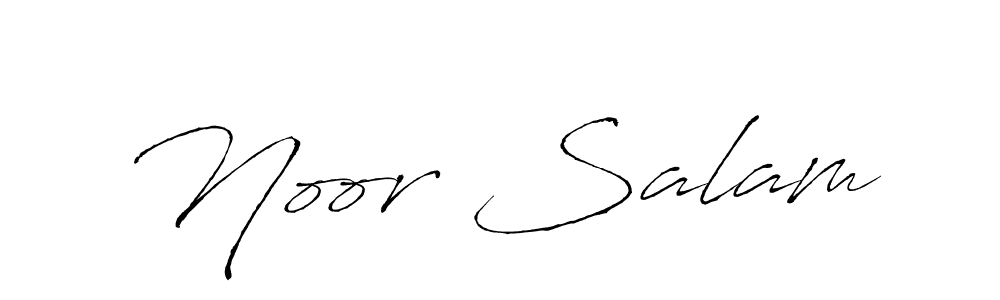 Use a signature maker to create a handwritten signature online. With this signature software, you can design (Antro_Vectra) your own signature for name Noor Salam. Noor Salam signature style 6 images and pictures png
