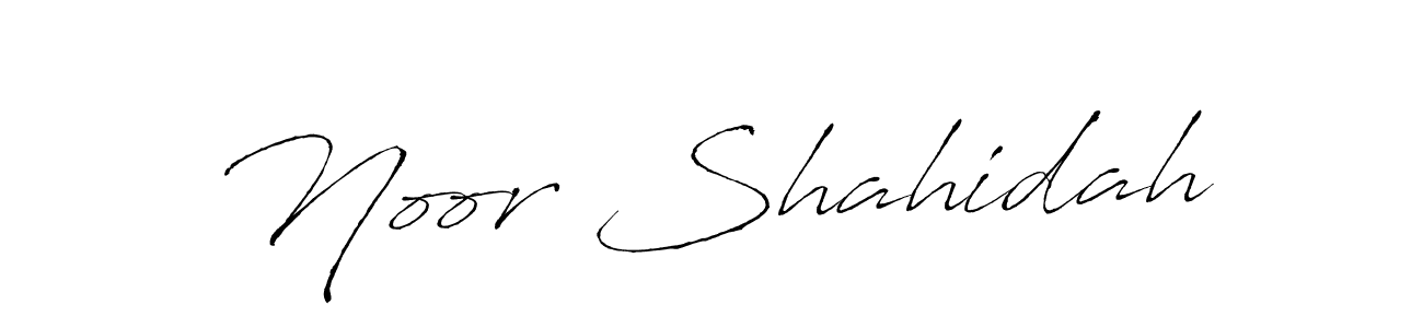 Also You can easily find your signature by using the search form. We will create Noor Shahidah name handwritten signature images for you free of cost using Antro_Vectra sign style. Noor Shahidah signature style 6 images and pictures png