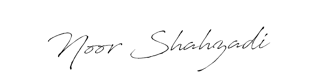 How to make Noor Shahzadi name signature. Use Antro_Vectra style for creating short signs online. This is the latest handwritten sign. Noor Shahzadi signature style 6 images and pictures png