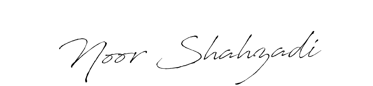 How to make Noor Shahzadi name signature. Use Antro_Vectra style for creating short signs online. This is the latest handwritten sign. Noor Shahzadi signature style 6 images and pictures png