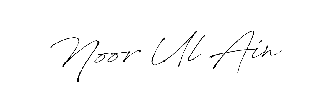 Design your own signature with our free online signature maker. With this signature software, you can create a handwritten (Antro_Vectra) signature for name Noor Ul Ain. Noor Ul Ain signature style 6 images and pictures png