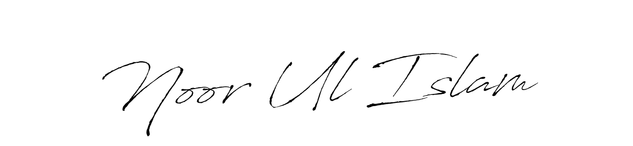 Noor Ul Islam stylish signature style. Best Handwritten Sign (Antro_Vectra) for my name. Handwritten Signature Collection Ideas for my name Noor Ul Islam. Noor Ul Islam signature style 6 images and pictures png