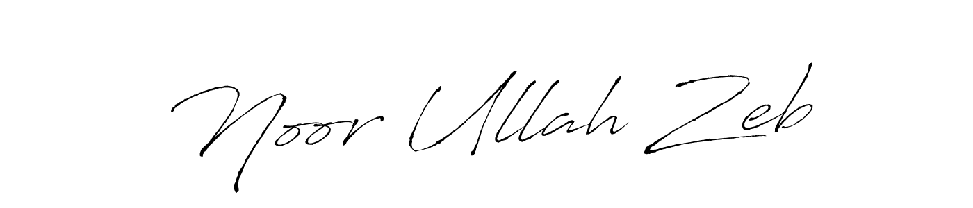 Make a beautiful signature design for name Noor Ullah Zeb. With this signature (Antro_Vectra) style, you can create a handwritten signature for free. Noor Ullah Zeb signature style 6 images and pictures png