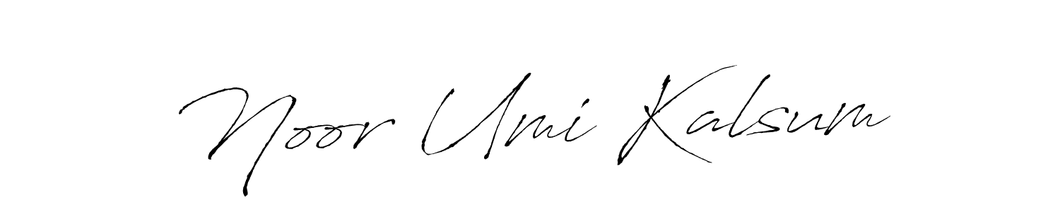 Make a beautiful signature design for name Noor Umi Kalsum. With this signature (Antro_Vectra) style, you can create a handwritten signature for free. Noor Umi Kalsum signature style 6 images and pictures png