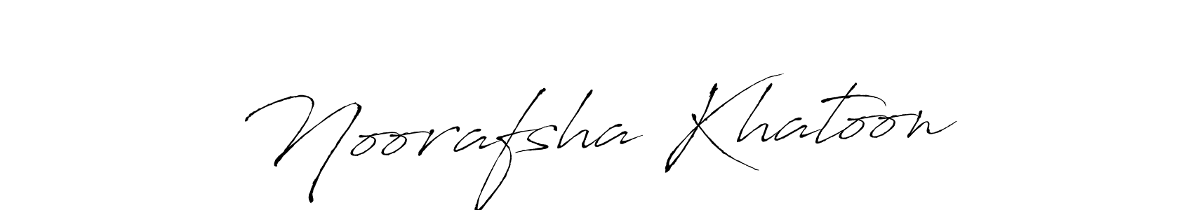 Create a beautiful signature design for name Noorafsha Khatoon. With this signature (Antro_Vectra) fonts, you can make a handwritten signature for free. Noorafsha Khatoon signature style 6 images and pictures png