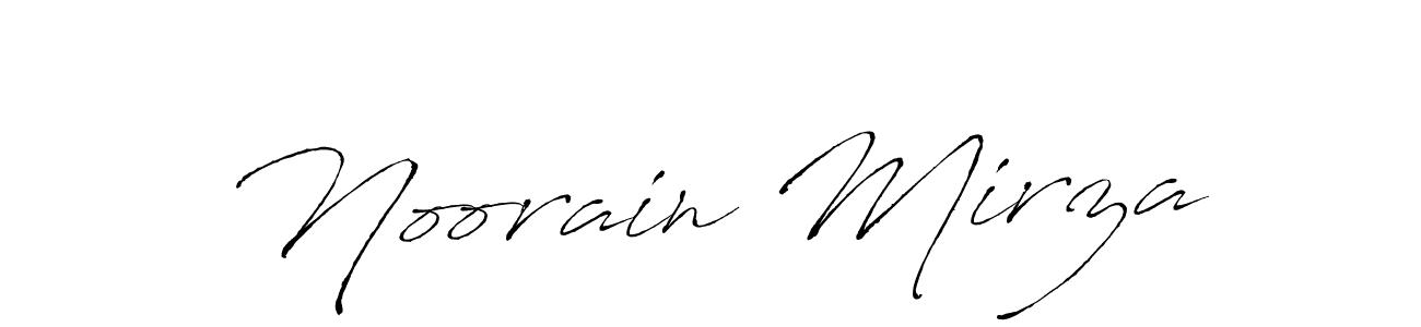 How to make Noorain Mirza signature? Antro_Vectra is a professional autograph style. Create handwritten signature for Noorain Mirza name. Noorain Mirza signature style 6 images and pictures png
