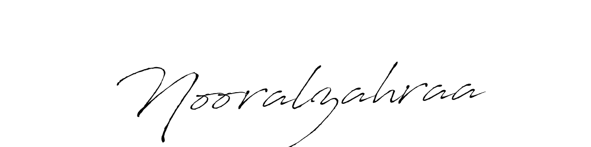 Antro_Vectra is a professional signature style that is perfect for those who want to add a touch of class to their signature. It is also a great choice for those who want to make their signature more unique. Get Nooralzahraa name to fancy signature for free. Nooralzahraa signature style 6 images and pictures png