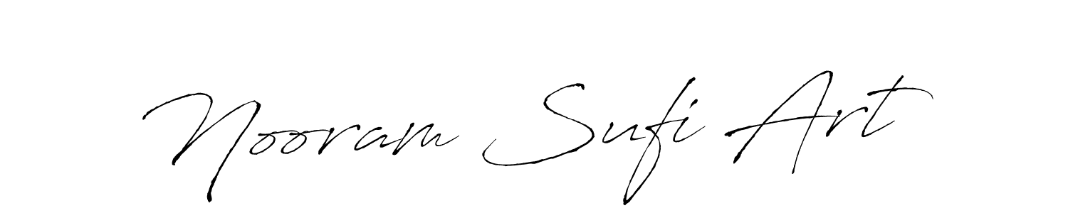 Design your own signature with our free online signature maker. With this signature software, you can create a handwritten (Antro_Vectra) signature for name Nooram Sufi Art. Nooram Sufi Art signature style 6 images and pictures png