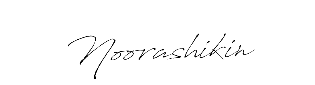 Noorashikin stylish signature style. Best Handwritten Sign (Antro_Vectra) for my name. Handwritten Signature Collection Ideas for my name Noorashikin. Noorashikin signature style 6 images and pictures png