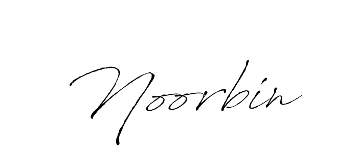 Design your own signature with our free online signature maker. With this signature software, you can create a handwritten (Antro_Vectra) signature for name Noorbin. Noorbin signature style 6 images and pictures png