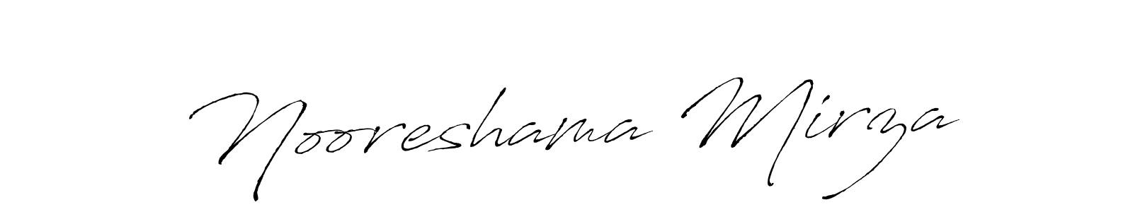 Make a beautiful signature design for name Nooreshama Mirza. Use this online signature maker to create a handwritten signature for free. Nooreshama Mirza signature style 6 images and pictures png