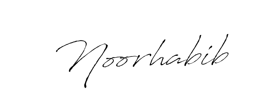 Design your own signature with our free online signature maker. With this signature software, you can create a handwritten (Antro_Vectra) signature for name Noorhabib. Noorhabib signature style 6 images and pictures png