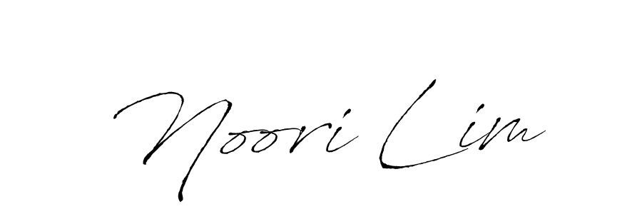 Design your own signature with our free online signature maker. With this signature software, you can create a handwritten (Antro_Vectra) signature for name Noori Lim. Noori Lim signature style 6 images and pictures png