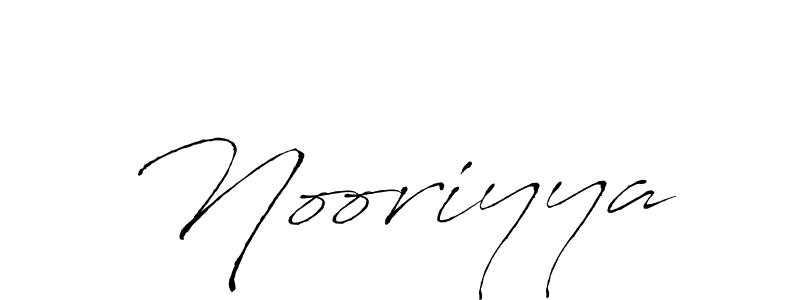 How to make Nooriyya signature? Antro_Vectra is a professional autograph style. Create handwritten signature for Nooriyya name. Nooriyya signature style 6 images and pictures png