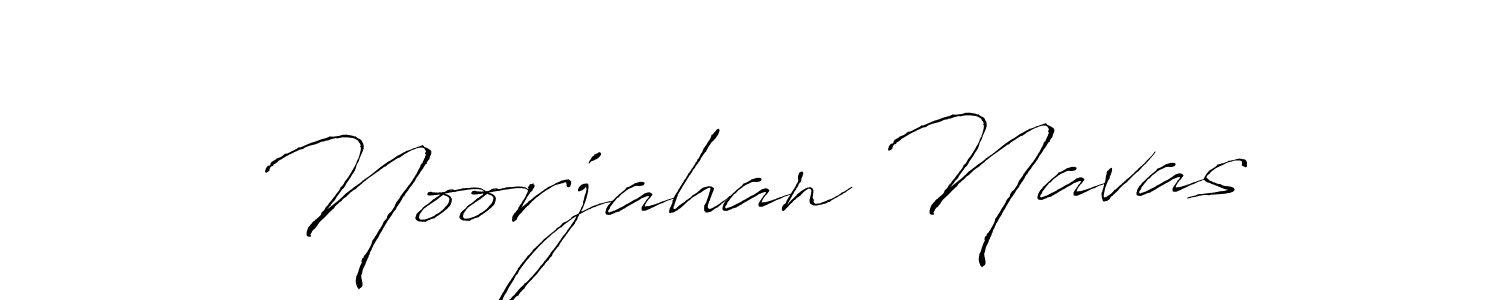 How to make Noorjahan Navas name signature. Use Antro_Vectra style for creating short signs online. This is the latest handwritten sign. Noorjahan Navas signature style 6 images and pictures png