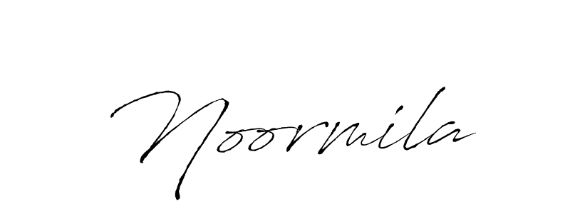 Use a signature maker to create a handwritten signature online. With this signature software, you can design (Antro_Vectra) your own signature for name Noormila. Noormila signature style 6 images and pictures png