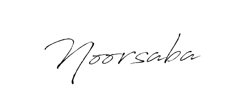 Design your own signature with our free online signature maker. With this signature software, you can create a handwritten (Antro_Vectra) signature for name Noorsaba. Noorsaba signature style 6 images and pictures png