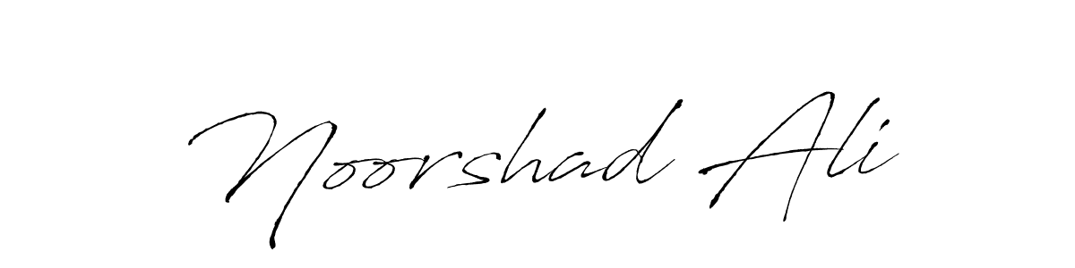 Make a beautiful signature design for name Noorshad Ali. With this signature (Antro_Vectra) style, you can create a handwritten signature for free. Noorshad Ali signature style 6 images and pictures png