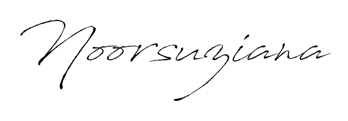 Get inspired by this graceful Antro_Vectra signature style for name Noorsuziana. Smooth loops and balanced proportions for everyday use. Noorsuziana signature style 6 images and pictures png
