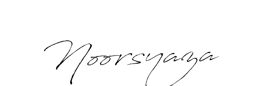 How to make Noorsyaza name signature. Use Antro_Vectra style for creating short signs online. This is the latest handwritten sign. Noorsyaza signature style 6 images and pictures png