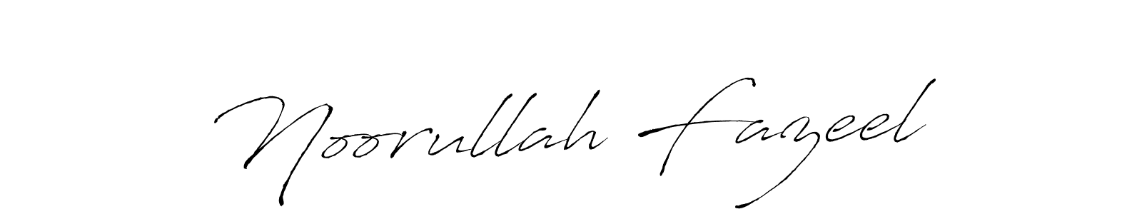 Create a beautiful signature design for name Noorullah Fazeel. With this signature (Antro_Vectra) fonts, you can make a handwritten signature for free. Noorullah Fazeel signature style 6 images and pictures png