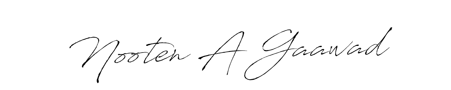How to make Nooten A Gaawad signature? Antro_Vectra is a professional autograph style. Create handwritten signature for Nooten A Gaawad name. Nooten A Gaawad signature style 6 images and pictures png