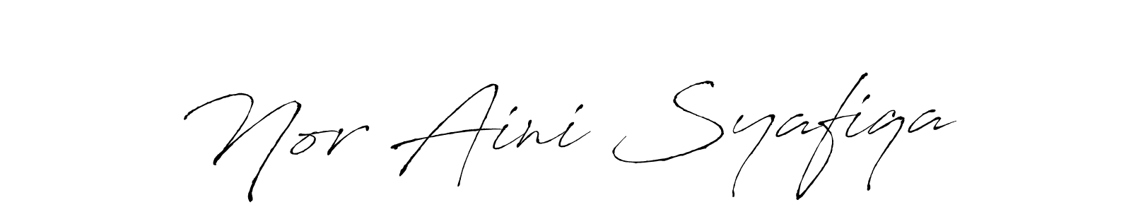 Nor Aini Syafiqa stylish signature style. Best Handwritten Sign (Antro_Vectra) for my name. Handwritten Signature Collection Ideas for my name Nor Aini Syafiqa. Nor Aini Syafiqa signature style 6 images and pictures png