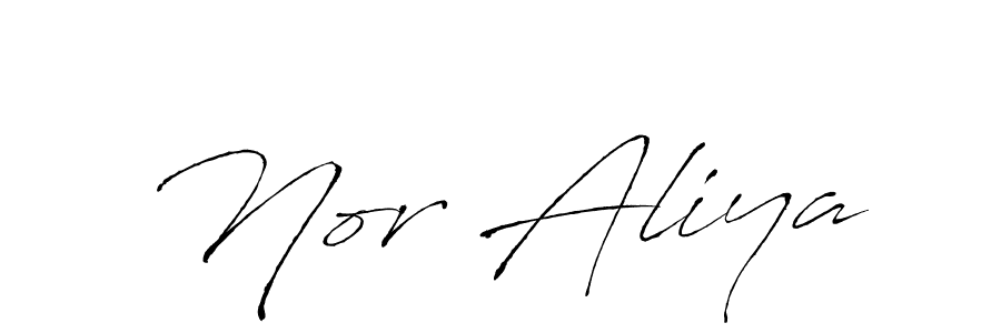 Similarly Antro_Vectra is the best handwritten signature design. Signature creator online .You can use it as an online autograph creator for name Nor Aliya. Nor Aliya signature style 6 images and pictures png