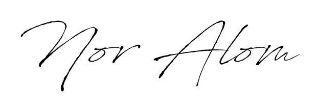 The Antro_Vectra lettering style adds unique flourish to name Nor Alom. Stand out with a custom digital autograph made in seconds. Nor Alom signature style 6 images and pictures png