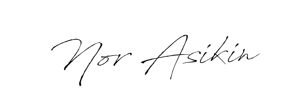 This is the best signature style for the Nor Asikin name. Also you like these signature font (Antro_Vectra). Mix name signature. Nor Asikin signature style 6 images and pictures png