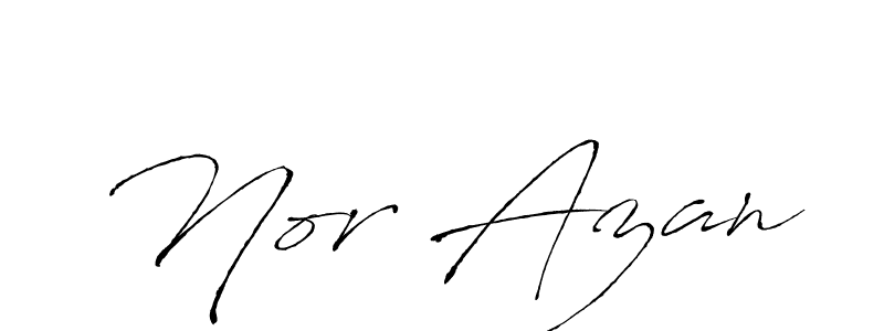 Also we have Nor Azan name is the best signature style. Create professional handwritten signature collection using Antro_Vectra autograph style. Nor Azan signature style 6 images and pictures png