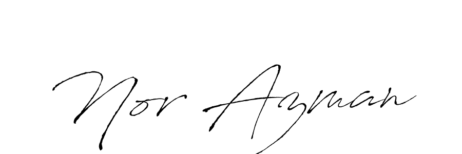 Design your own signature with our free online signature maker. With this signature software, you can create a handwritten (Antro_Vectra) signature for name Nor Azman. Nor Azman signature style 6 images and pictures png