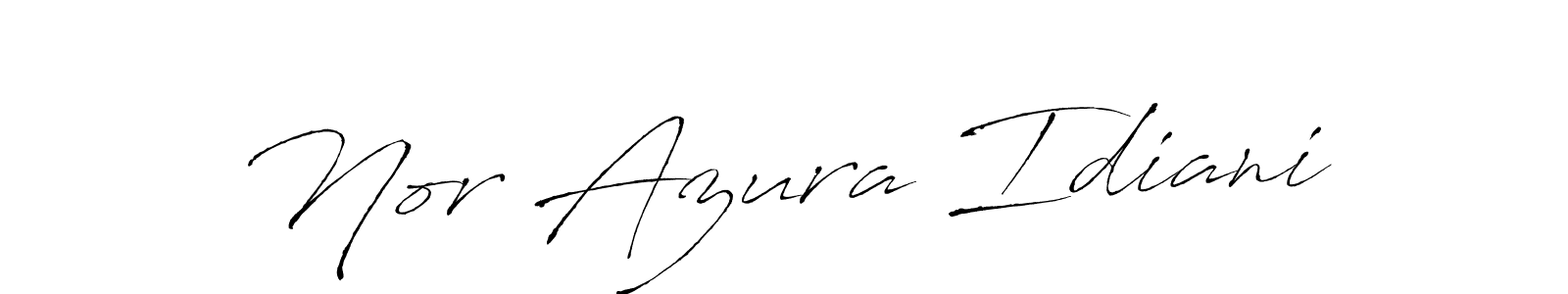 Similarly Antro_Vectra is the best handwritten signature design. Signature creator online .You can use it as an online autograph creator for name Nor Azura Idiani. Nor Azura Idiani signature style 6 images and pictures png