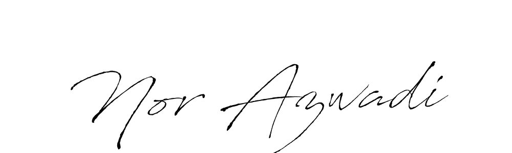 Also we have Nor Azwadi name is the best signature style. Create professional handwritten signature collection using Antro_Vectra autograph style. Nor Azwadi signature style 6 images and pictures png