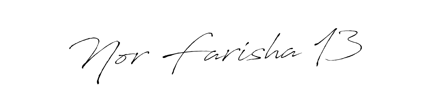 This is the best signature style for the Nor Farisha 13 name. Also you like these signature font (Antro_Vectra). Mix name signature. Nor Farisha 13 signature style 6 images and pictures png