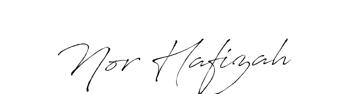 Nor Hafizah stylish signature style. Best Handwritten Sign (Antro_Vectra) for my name. Handwritten Signature Collection Ideas for my name Nor Hafizah. Nor Hafizah signature style 6 images and pictures png