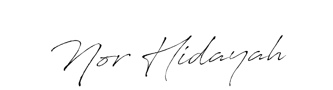 Make a beautiful signature design for name Nor Hidayah. With this signature (Antro_Vectra) style, you can create a handwritten signature for free. Nor Hidayah signature style 6 images and pictures png