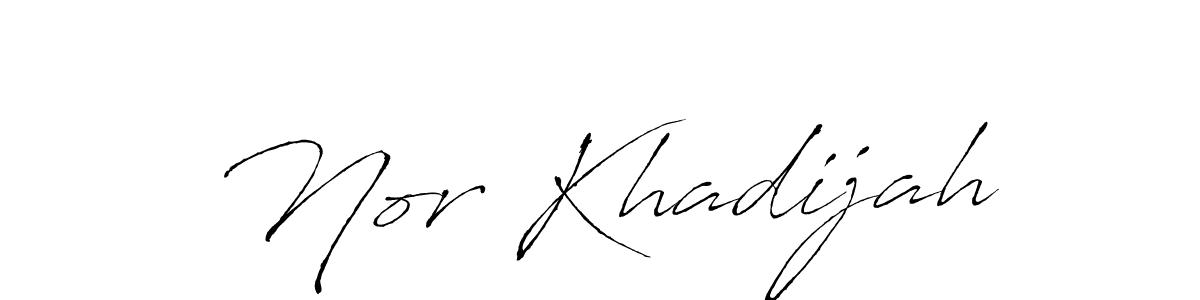 Make a beautiful signature design for name Nor Khadijah. Use this online signature maker to create a handwritten signature for free. Nor Khadijah signature style 6 images and pictures png