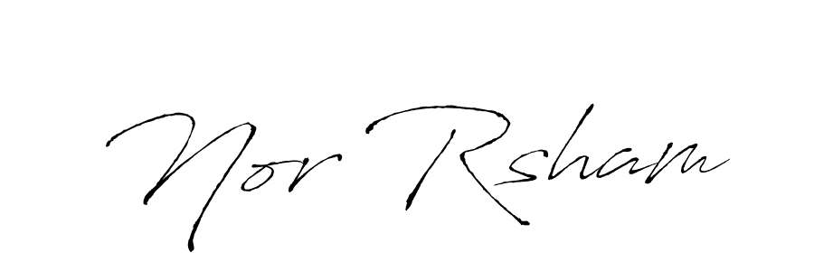 Make a beautiful signature design for name Nor Rsham. Use this online signature maker to create a handwritten signature for free. Nor Rsham signature style 6 images and pictures png