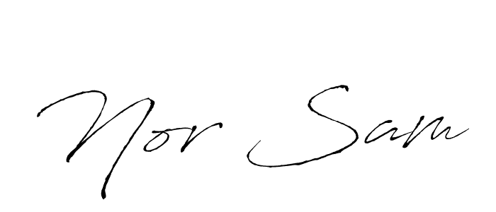 Similarly Antro_Vectra is the best handwritten signature design. Signature creator online .You can use it as an online autograph creator for name Nor Sam. Nor Sam signature style 6 images and pictures png