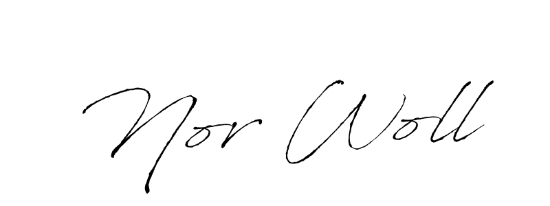 Use a signature maker to create a handwritten signature online. With this signature software, you can design (Antro_Vectra) your own signature for name Nor Woll. Nor Woll signature style 6 images and pictures png