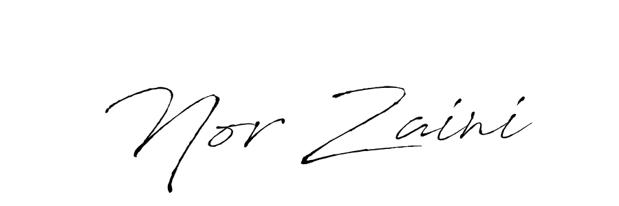 Use a signature maker to create a handwritten signature online. With this signature software, you can design (Antro_Vectra) your own signature for name Nor Zaini. Nor Zaini signature style 6 images and pictures png