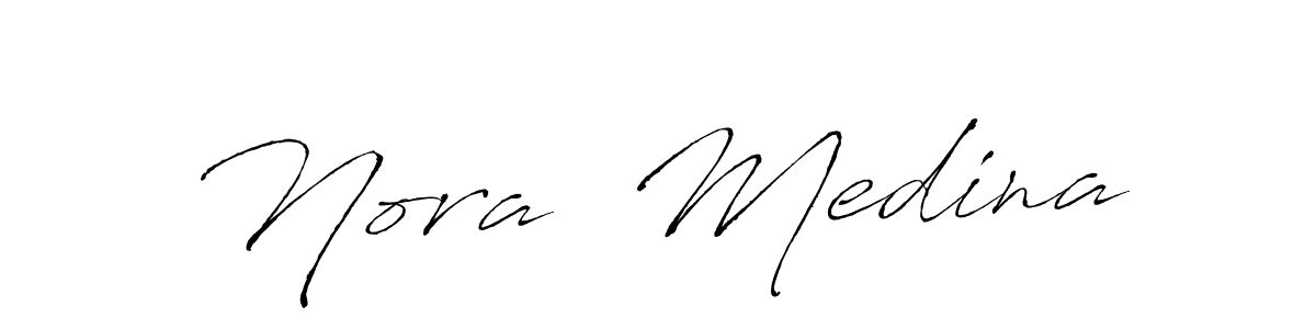 Make a short Nora  Medina signature style. Manage your documents anywhere anytime using Antro_Vectra. Create and add eSignatures, submit forms, share and send files easily. Nora  Medina signature style 6 images and pictures png